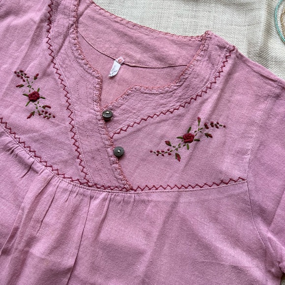 Pink Embroidered Top - Picture 6 of 8